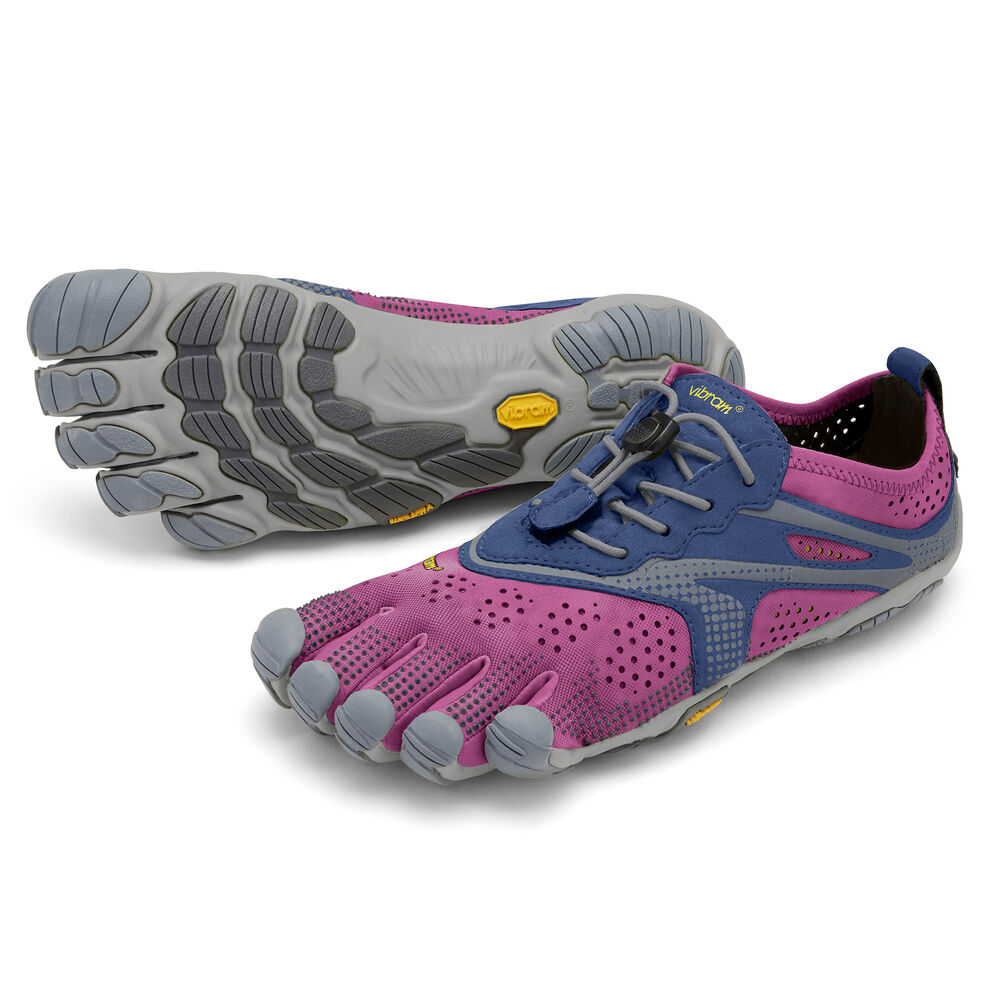 Vibram Fivefingers V-Run Bayan Koşu Ayakkabısı Küpe Çiçeği/Mavi,GM6527109